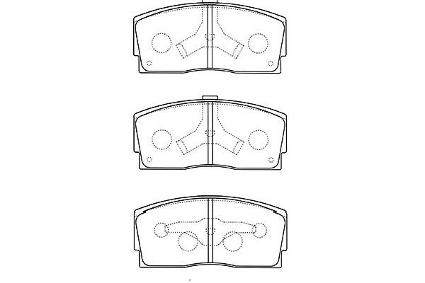 KAVO PARTS Комплект тормозных колодок, дисковый тормоз BP-1517